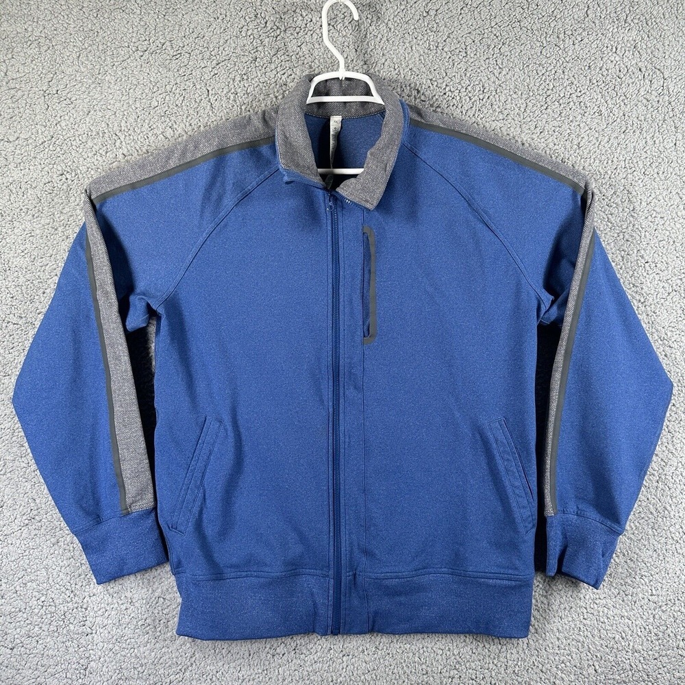 Lululemon Athletica‎ Kung Fu Jacket Blue Gray Full zip jacket Men's Size XXL